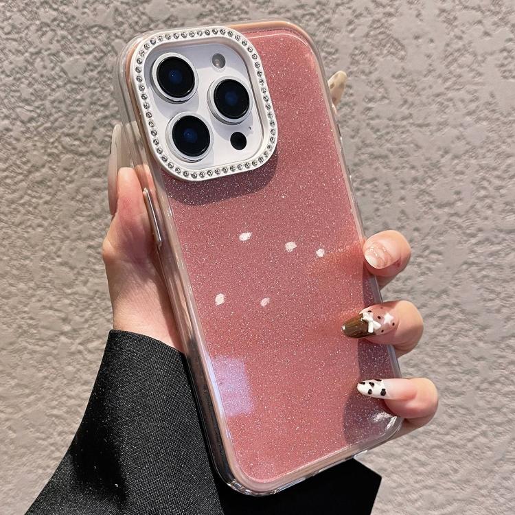 Einfarbige Glitzer- & Strass-Design Handyhülle, Für iPhone 13 Pro Max, Für iPhone 13 Pro, Für iPhone 13, Für iPhone 12