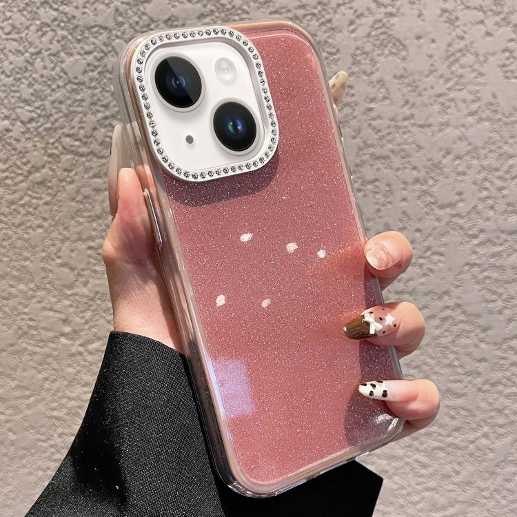 Einfarbige Glitzer- & Strass-Design Handyhülle, Für iPhone 14 Plus, Für iPhone 14, Für iPhone 14 Pro, Für iPhone 14 Pro Max