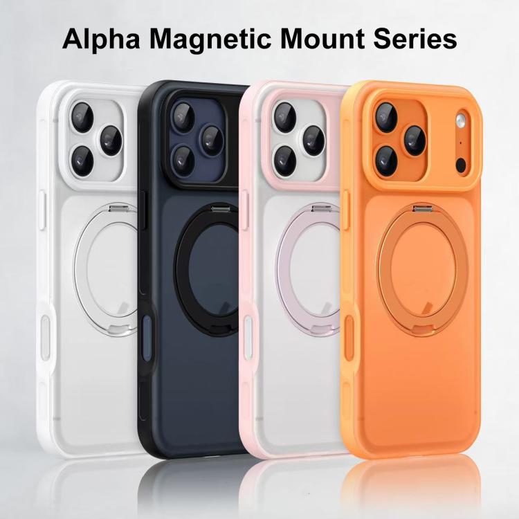 Alpha-Stil Drehbarer Halter Magnetische Handyhülle, Für iPhone 17 Pro Max, Für iPhone 17 Pro