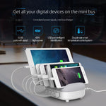 ORICO DUK-5P 40W 5 USB-Anschlüsse Intelligente Ladestation mit Ständer, US-Stecker, UK-Stecker, AU-Stecker