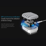 ORICO DUK-5P 40W 5 USB-Anschlüsse Intelligente Ladestation mit Ständer, US-Stecker, UK-Stecker, AU-Stecker