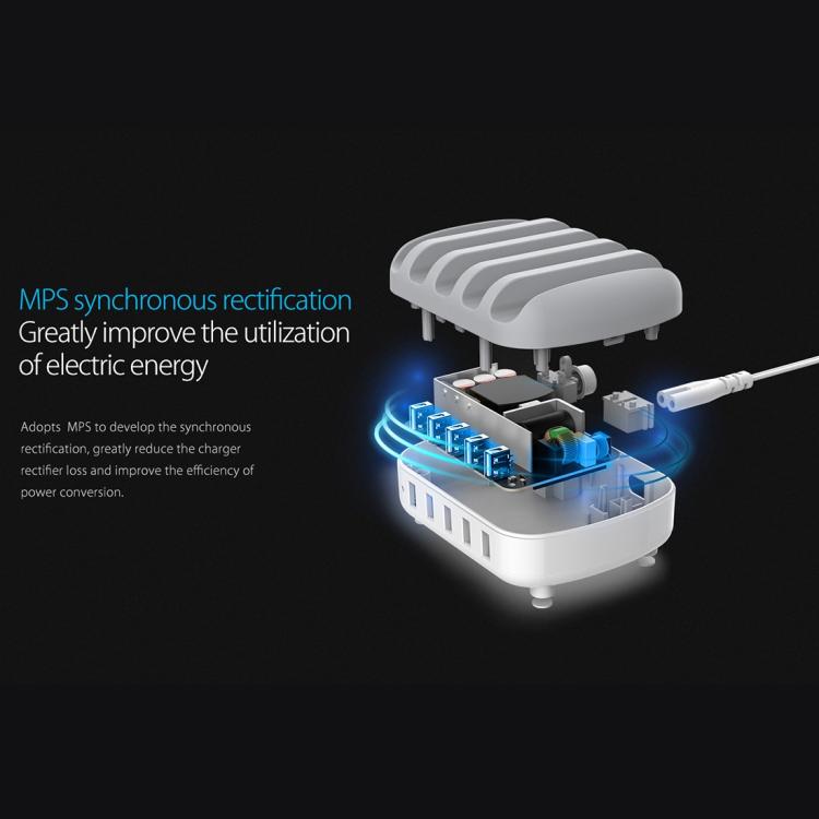 ORICO DUK-5P 40W 5 USB-Anschlüsse Intelligente Ladestation mit Ständer, US-Stecker, UK-Stecker, AU-Stecker