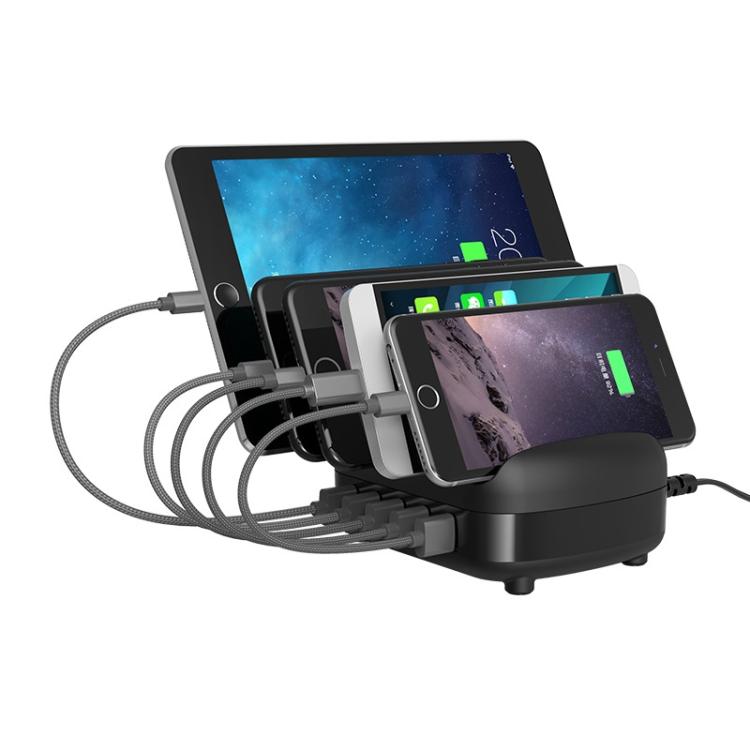 ORICO DUK-5P 40W 5 USB-Anschlüsse Intelligente Ladestation mit Ständer, US-Stecker, UK-Stecker, AU-Stecker