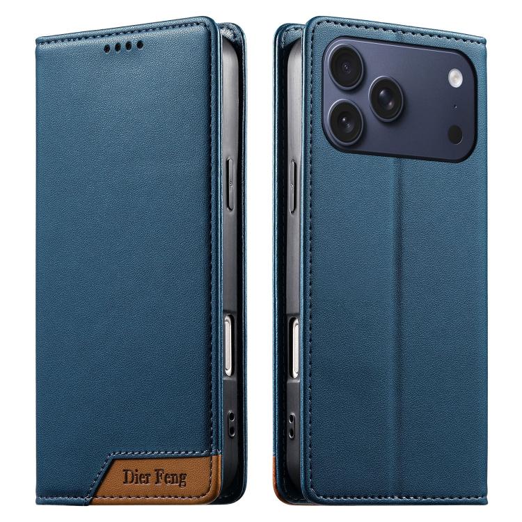 Dierfeng Zusammengesetzte Starke Magnetische RFID Vegane Leder-Handyhülle, Für iPhone 17e / 16e, Für iPhone 17 Pro Max, Für iPhone 17 Pro, Für iPhone 17, Für iPhone Air, Für iPhone 16 Pro Max, Für iPhone 16 Pro, Für iPhone 16 Plus