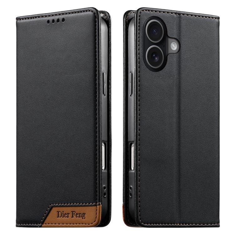 Dierfeng Zusammengesetzte Starke Magnetische RFID Vegane Leder-Handyhülle, Für iPhone 17e / 16e, Für iPhone 17 Pro Max, Für iPhone 17 Pro, Für iPhone 17, Für iPhone Air, Für iPhone 16 Pro Max, Für iPhone 16 Pro, Für iPhone 16 Plus