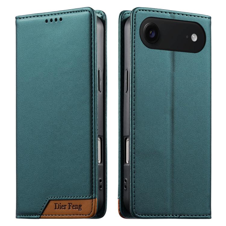 Dierfeng Zusammengesetzte Starke Magnetische RFID Vegane Leder-Handyhülle, Für iPhone 17e / 16e, Für iPhone 17 Pro Max, Für iPhone 17 Pro, Für iPhone 17, Für iPhone Air, Für iPhone 16 Pro Max, Für iPhone 16 Pro, Für iPhone 16 Plus