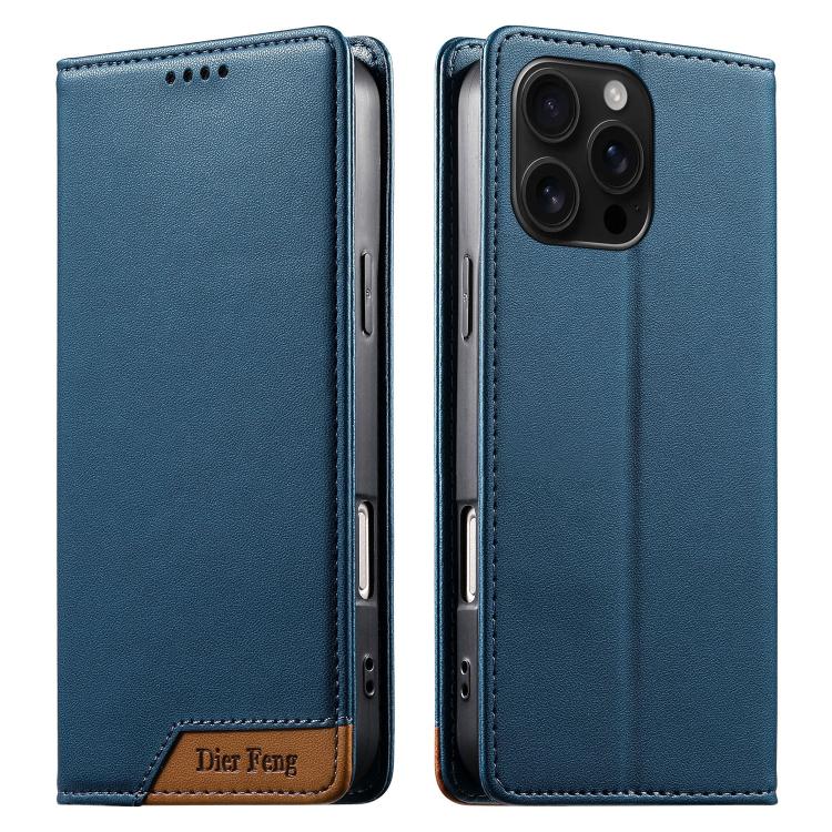Dierfeng Zusammengesetzte Starke Magnetische RFID Vegane Leder-Handyhülle, Für iPhone 17e / 16e, Für iPhone 17 Pro Max, Für iPhone 17 Pro, Für iPhone 17, Für iPhone Air, Für iPhone 16 Pro Max, Für iPhone 16 Pro, Für iPhone 16 Plus