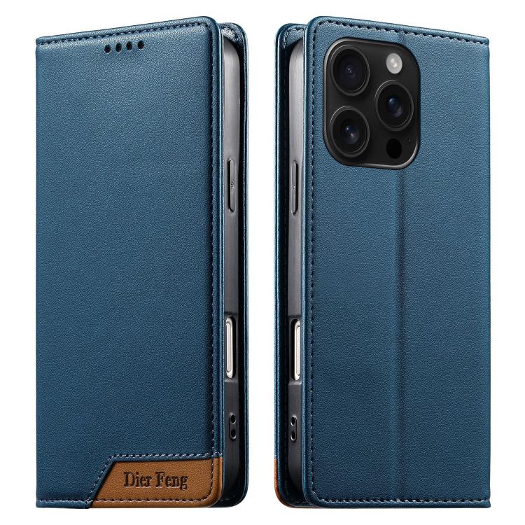 Dierfeng Zusammengesetzte Starke Magnetische RFID Vegane Leder-Handyhülle, Für iPhone 17e / 16e, Für iPhone 17 Pro Max, Für iPhone 17 Pro, Für iPhone 17, Für iPhone Air, Für iPhone 16 Pro Max, Für iPhone 16 Pro, Für iPhone 16 Plus