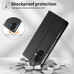 Dierfeng Zusammengesetzte Starke Magnetische RFID Vegane Leder-Handyhülle, Für iPhone 16, Für iPhone 15 Pro Max, Für iPhone 15 Pro, Für iPhone 15 Plus, Für iPhone 15, Für iPhone 14 Plus, Für iPhone 14 / 13, Für iPhone 14 Pro