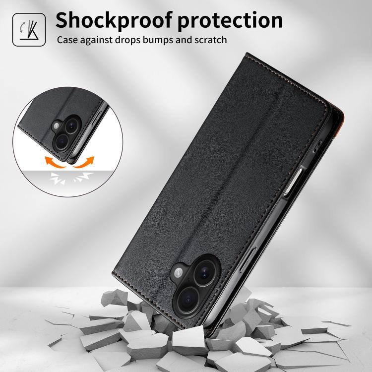 Dierfeng Zusammengesetzte Starke Magnetische RFID Vegane Leder-Handyhülle, Für iPhone 16, Für iPhone 15 Pro Max, Für iPhone 15 Pro, Für iPhone 15 Plus, Für iPhone 15, Für iPhone 14 Plus, Für iPhone 14 / 13, Für iPhone 14 Pro