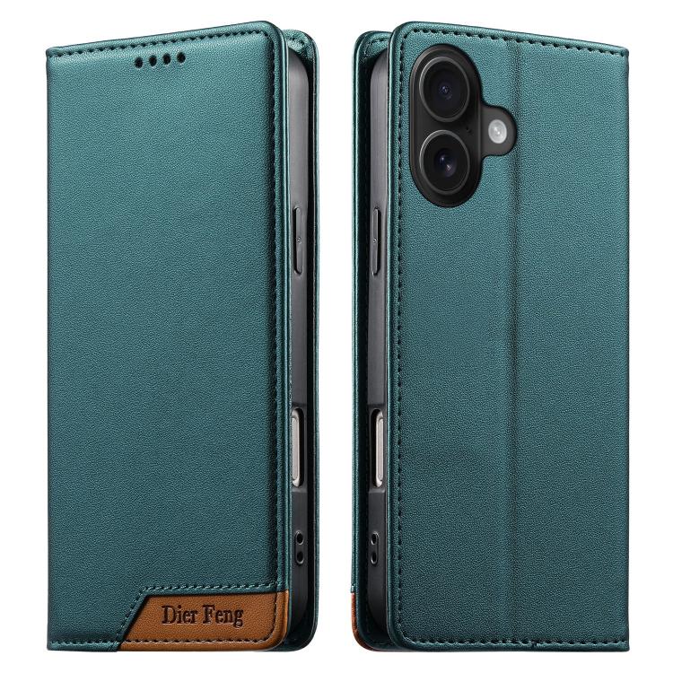 Dierfeng Zusammengesetzte Starke Magnetische RFID Vegane Leder-Handyhülle, Für iPhone 16, Für iPhone 15 Pro Max, Für iPhone 15 Pro, Für iPhone 15 Plus, Für iPhone 15, Für iPhone 14 Plus, Für iPhone 14 / 13, Für iPhone 14 Pro
