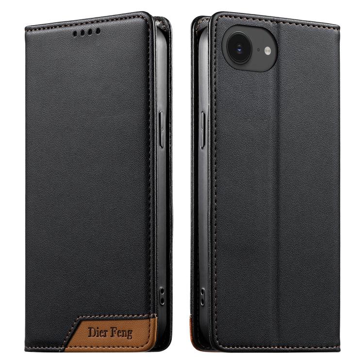 Dierfeng Zusammengesetzte Starke Magnetische RFID Vegane Leder-Handyhülle, Für iPhone 17e / 16e, Für iPhone 17 Pro Max, Für iPhone 17 Pro, Für iPhone 17, Für iPhone Air, Für iPhone 16 Pro Max, Für iPhone 16 Pro, Für iPhone 16 Plus