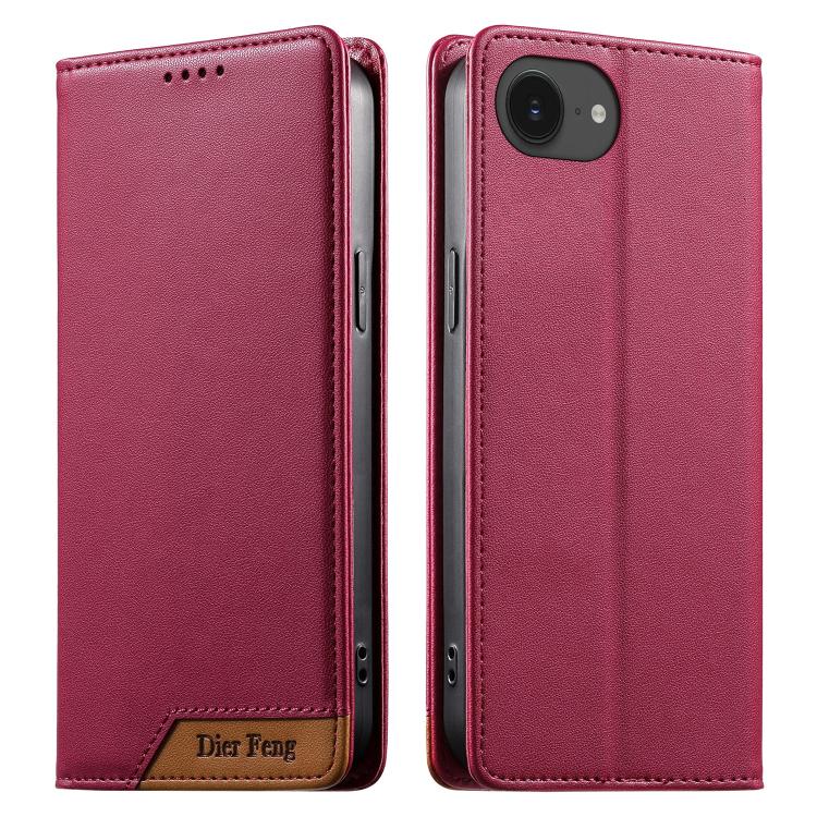 Dierfeng Zusammengesetzte Starke Magnetische RFID Vegane Leder-Handyhülle, Für iPhone 17e / 16e, Für iPhone 17 Pro Max, Für iPhone 17 Pro, Für iPhone 17, Für iPhone Air, Für iPhone 16 Pro Max, Für iPhone 16 Pro, Für iPhone 16 Plus
