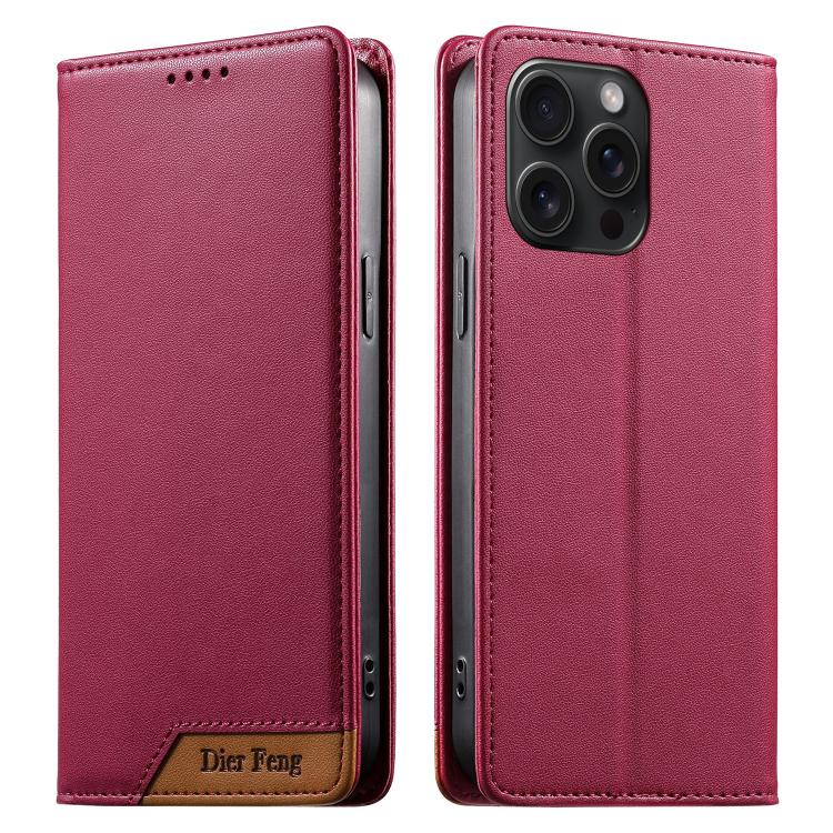 Dierfeng Zusammengesetzte Starke Magnetische RFID Vegane Leder-Handyhülle, Für iPhone 16, Für iPhone 15 Pro Max, Für iPhone 15 Pro, Für iPhone 15 Plus, Für iPhone 15, Für iPhone 14 Plus, Für iPhone 14 / 13, Für iPhone 14 Pro