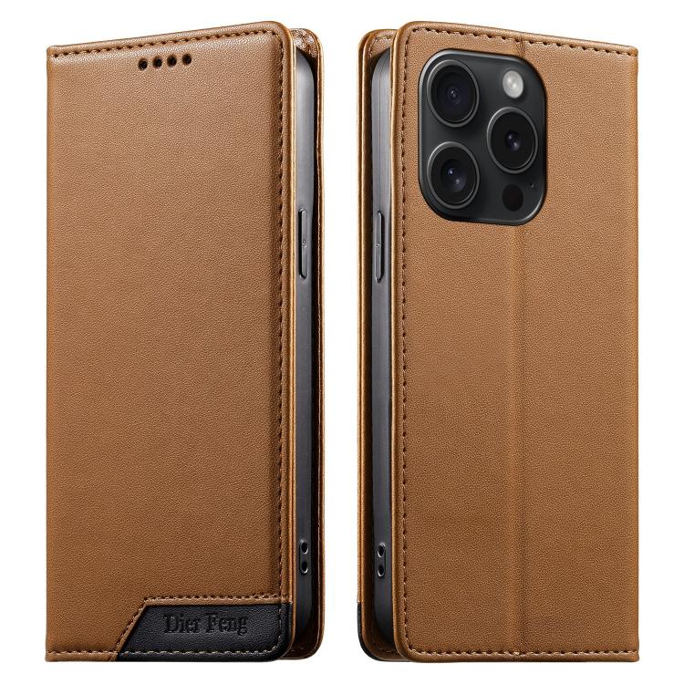 Dierfeng Zusammengesetzte Starke Magnetische RFID Vegane Leder-Handyhülle, Für iPhone 16, Für iPhone 15 Pro Max, Für iPhone 15 Pro, Für iPhone 15 Plus, Für iPhone 15, Für iPhone 14 Plus, Für iPhone 14 / 13, Für iPhone 14 Pro