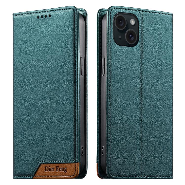 Dierfeng Zusammengesetzte Starke Magnetische RFID Vegane Leder-Handyhülle, Für iPhone 16, Für iPhone 15 Pro Max, Für iPhone 15 Pro, Für iPhone 15 Plus, Für iPhone 15, Für iPhone 14 Plus, Für iPhone 14 / 13, Für iPhone 14 Pro