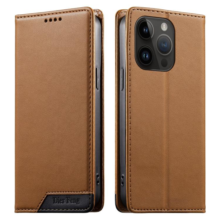 Dierfeng Zusammengesetzte Starke Magnetische RFID Vegane Leder-Handyhülle, Für iPhone 16, Für iPhone 15 Pro Max, Für iPhone 15 Pro, Für iPhone 15 Plus, Für iPhone 15, Für iPhone 14 Plus, Für iPhone 14 / 13, Für iPhone 14 Pro