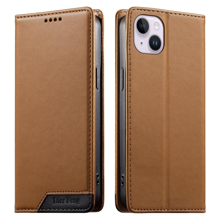 Dierfeng Zusammengesetzte Starke Magnetische RFID Vegane Leder-Handyhülle, Für iPhone 16, Für iPhone 15 Pro Max, Für iPhone 15 Pro, Für iPhone 15 Plus, Für iPhone 15, Für iPhone 14 Plus, Für iPhone 14 / 13, Für iPhone 14 Pro