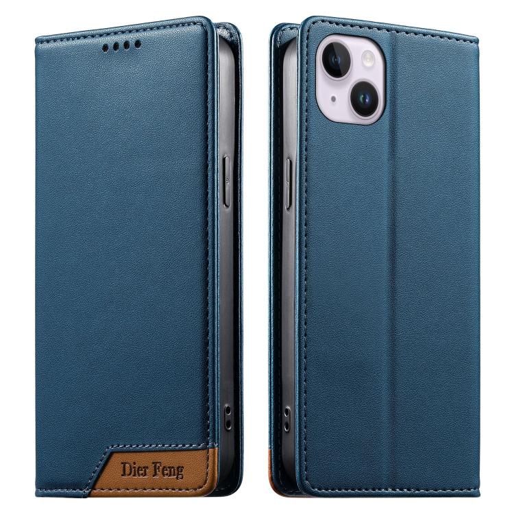 Dierfeng Zusammengesetzte Starke Magnetische RFID Vegane Leder-Handyhülle, Für iPhone 16, Für iPhone 15 Pro Max, Für iPhone 15 Pro, Für iPhone 15 Plus, Für iPhone 15, Für iPhone 14 Plus, Für iPhone 14 / 13, Für iPhone 14 Pro