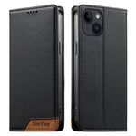 Dierfeng Zusammengesetzte Starke Magnetische RFID Vegane Leder-Handyhülle, Für iPhone 16, Für iPhone 15 Pro Max, Für iPhone 15 Pro, Für iPhone 15 Plus, Für iPhone 15, Für iPhone 14 Plus, Für iPhone 14 / 13, Für iPhone 14 Pro