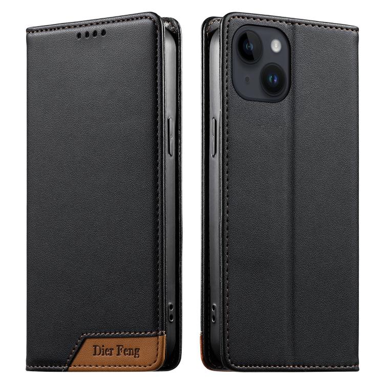 Dierfeng Zusammengesetzte Starke Magnetische RFID Vegane Leder-Handyhülle, Für iPhone 16, Für iPhone 15 Pro Max, Für iPhone 15 Pro, Für iPhone 15 Plus, Für iPhone 15, Für iPhone 14 Plus, Für iPhone 14 / 13, Für iPhone 14 Pro