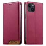 Dierfeng Zusammengesetzte Starke Magnetische RFID Vegane Leder-Handyhülle, Für iPhone 16, Für iPhone 15 Pro Max, Für iPhone 15 Pro, Für iPhone 15 Plus, Für iPhone 15, Für iPhone 14 Plus, Für iPhone 14 / 13, Für iPhone 14 Pro