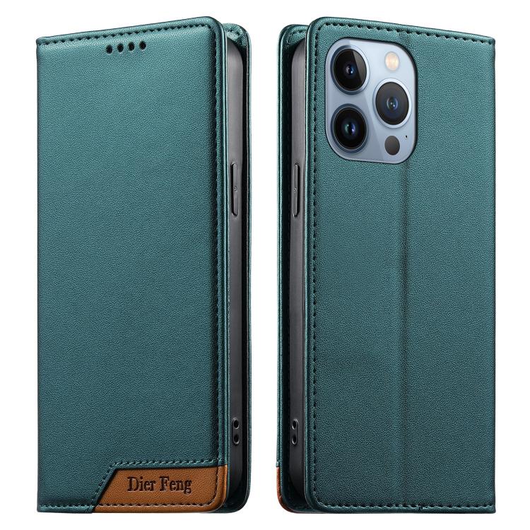 Dierfeng Splicing Strong Magnetic RFID Vegan Leather Phone Case, For iPhone 14 Pro Max, For iPhone SE 2022 / SE 2020 / 8 / 7, For iPhone 13 Pro Max, For iPhone 13 Pro, For iPhone 13 mini, For iPhone 12 / 12 Pro, For iPhone 12 Pro Max, For iPhone 12 mini