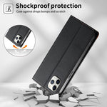 Dierfeng Zusammengesetzte Starke Magnetische RFID Vegane Leder Handyhülle, Für iPhone 11 Pro Max, Für iPhone 11, Für iPhone 11 Pro, Für iPhone X / XS, Für iPhone XR, Für iPhone XS Max, Für iPhone 8 Plus / 7 Plus