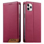 Dierfeng Zusammengesetzte Starke Magnetische RFID Vegane Leder Handyhülle, Für iPhone 11 Pro Max, Für iPhone 11, Für iPhone 11 Pro, Für iPhone X / XS, Für iPhone XR, Für iPhone XS Max, Für iPhone 8 Plus / 7 Plus