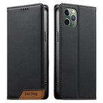 Dierfeng Zusammengesetzte Starke Magnetische RFID Vegane Leder Handyhülle, Für iPhone 11 Pro Max, Für iPhone 11, Für iPhone 11 Pro, Für iPhone X / XS, Für iPhone XR, Für iPhone XS Max, Für iPhone 8 Plus / 7 Plus