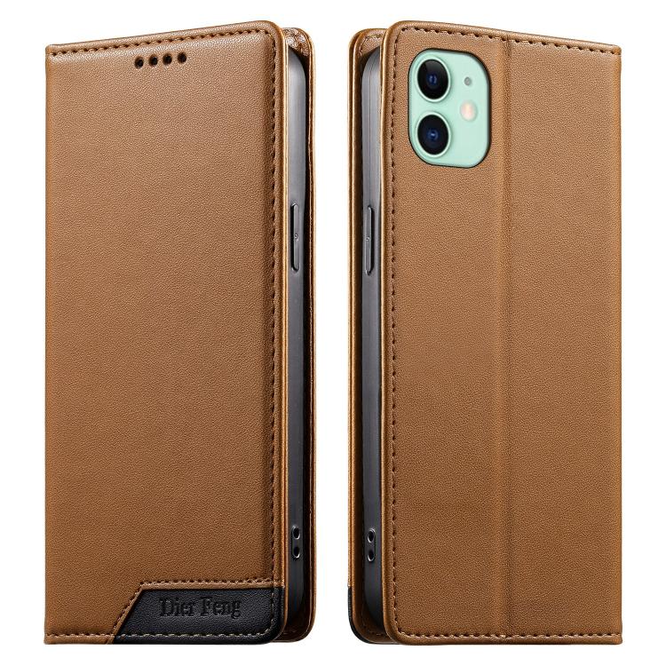Dierfeng Zusammengesetzte Starke Magnetische RFID Vegane Leder Handyhülle, Für iPhone 11 Pro Max, Für iPhone 11, Für iPhone 11 Pro, Für iPhone X / XS, Für iPhone XR, Für iPhone XS Max, Für iPhone 8 Plus / 7 Plus