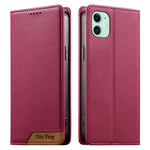 Dierfeng Zusammengesetzte Starke Magnetische RFID Vegane Leder Handyhülle, Für iPhone 11 Pro Max, Für iPhone 11, Für iPhone 11 Pro, Für iPhone X / XS, Für iPhone XR, Für iPhone XS Max, Für iPhone 8 Plus / 7 Plus