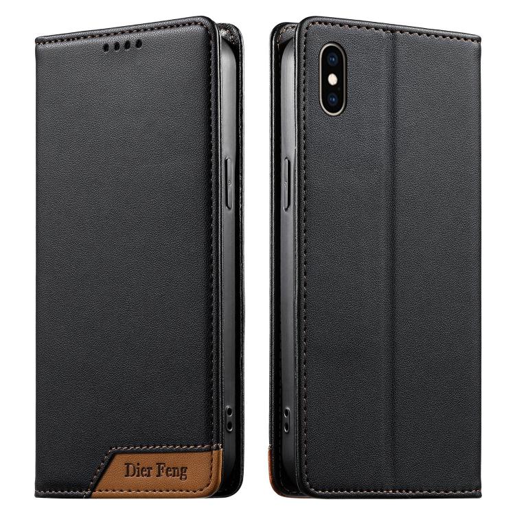 Dierfeng Zusammengesetzte Starke Magnetische RFID Vegane Leder Handyhülle, Für iPhone 11 Pro Max, Für iPhone 11, Für iPhone 11 Pro, Für iPhone X / XS, Für iPhone XR, Für iPhone XS Max, Für iPhone 8 Plus / 7 Plus