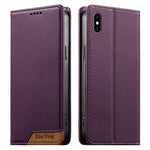 Dierfeng Zusammengesetzte Starke Magnetische RFID Vegane Leder Handyhülle, Für iPhone 11 Pro Max, Für iPhone 11, Für iPhone 11 Pro, Für iPhone X / XS, Für iPhone XR, Für iPhone XS Max, Für iPhone 8 Plus / 7 Plus