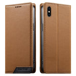 Dierfeng Zusammengesetzte Starke Magnetische RFID Vegane Leder Handyhülle, Für iPhone 11 Pro Max, Für iPhone 11, Für iPhone 11 Pro, Für iPhone X / XS, Für iPhone XR, Für iPhone XS Max, Für iPhone 8 Plus / 7 Plus