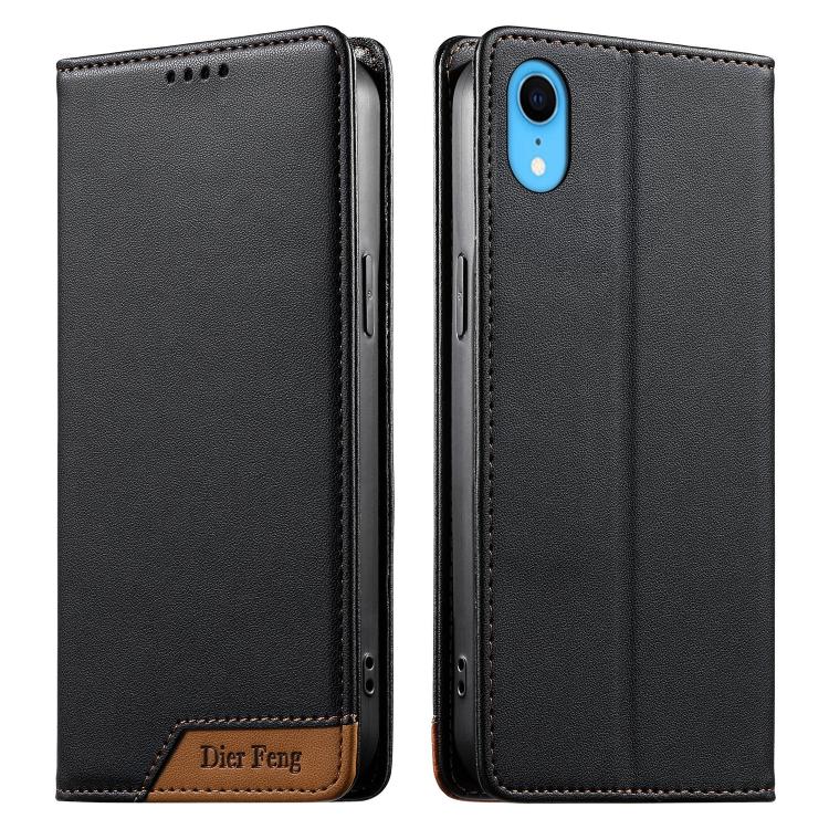 Dierfeng Zusammengesetzte Starke Magnetische RFID Vegane Leder Handyhülle, Für iPhone 11 Pro Max, Für iPhone 11, Für iPhone 11 Pro, Für iPhone X / XS, Für iPhone XR, Für iPhone XS Max, Für iPhone 8 Plus / 7 Plus