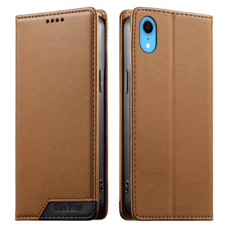Dierfeng Zusammengesetzte Starke Magnetische RFID Vegane Leder Handyhülle, Für iPhone 11 Pro Max, Für iPhone 11, Für iPhone 11 Pro, Für iPhone X / XS, Für iPhone XR, Für iPhone XS Max, Für iPhone 8 Plus / 7 Plus