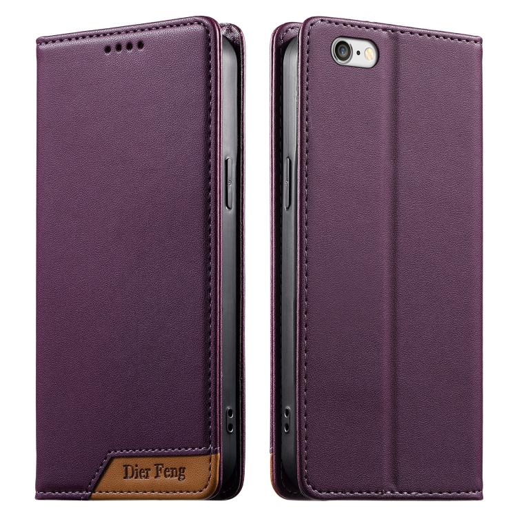 Dierfeng Zusammengesetzte Starke Magnetische RFID Vegane Leder Handyhülle, Für iPhone 11 Pro Max, Für iPhone 11, Für iPhone 11 Pro, Für iPhone X / XS, Für iPhone XR, Für iPhone XS Max, Für iPhone 8 Plus / 7 Plus