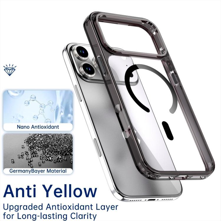 Crystal Colorful Magnetic Phone Case, For iPhone 17 Pro Max, For iPhone 17 Pro