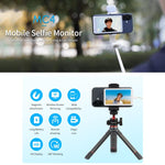 FEELWORLD MC4 Selfie-Bildschirm Monitor für Vlog Live-Stream Magnetische Rückseite Kabellose Verbindung mit Fernbedienung
