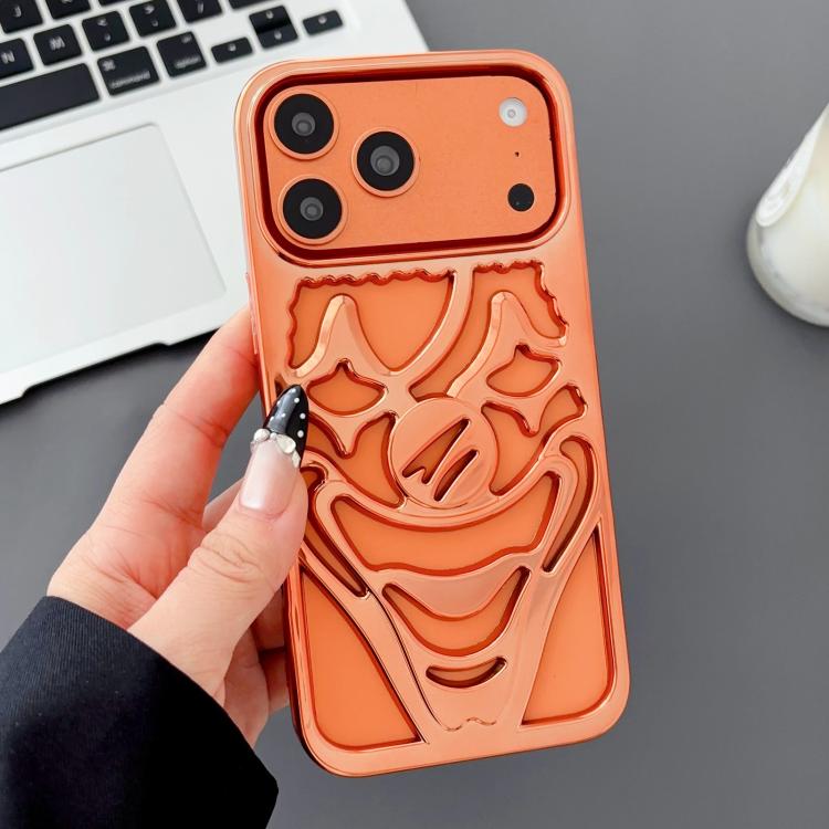 Galvanisierte Ausgehöhlte Clown Wärmeableitung TPU Handyhülle, Für iPhone 17 Pro Max, Für iPhone 17 Pro, Für iPhone 17, Für iPhone 16 Pro Max, Für iPhone 16 Pro, Für iPhone 16