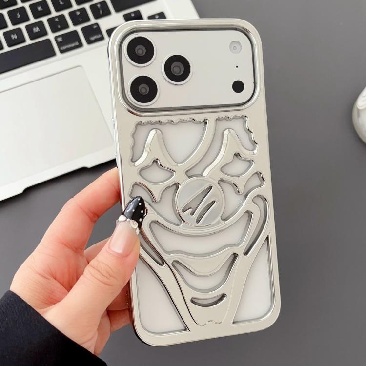 Galvanisierte Ausgehöhlte Clown Wärmeableitung TPU Handyhülle, Für iPhone 17 Pro Max, Für iPhone 17 Pro, Für iPhone 17, Für iPhone 16 Pro Max, Für iPhone 16 Pro, Für iPhone 16