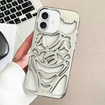 Galvanisierte Ausgehöhlte Clown Wärmeableitung TPU Handyhülle, Für iPhone 17 Pro Max, Für iPhone 17 Pro, Für iPhone 17, Für iPhone 16 Pro Max, Für iPhone 16 Pro, Für iPhone 16
