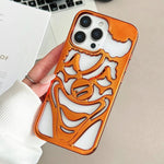 Electroplated Hollow Out Clown Heat Dissipation TPU Phone Case, For iPhone 13 Pro Max, For iPhone 13 Pro, For iPhone 13
