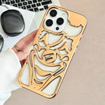 Electroplated Hollow Out Clown Heat Dissipation TPU Phone Case, For iPhone 13 Pro Max, For iPhone 13 Pro, For iPhone 13