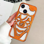 Electroplated Hollow Out Clown Heat Dissipation TPU Phone Case, For iPhone 13 Pro Max, For iPhone 13 Pro, For iPhone 13