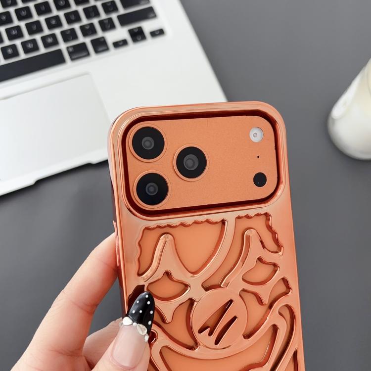 Electroplated Hollow Out Clown Heat Dissipation TPU Phone Case, For iPhone 13 Pro Max, For iPhone 13 Pro, For iPhone 13