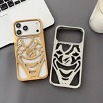 Galvanisierte Ausgehöhlte Clown Wärmeableitung TPU Handyhülle, Für iPhone 17 Pro Max, Für iPhone 17 Pro, Für iPhone 17, Für iPhone 16 Pro Max, Für iPhone 16 Pro, Für iPhone 16