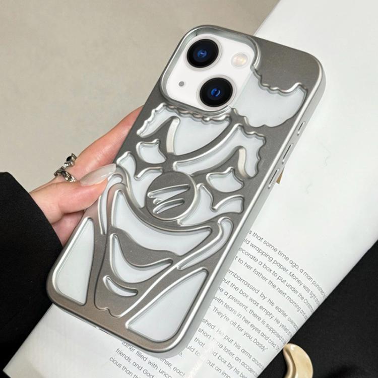 Oil Spraying Hollow Out Clown Heat Dissipation TPU Phone Case, For iPhone 15 Pro Max, For iPhone 15 Pro, For iPhone 15, For iPhone 14, For iPhone 14 Pro, For iPhone 14 Pro Max