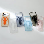 Transluzenter Halter Kartenfach Magnetische Handyhülle, Für iPhone 17 Pro Max, Für iPhone 17 Pro, Für iPhone 17, Für iPhone Air, Für iPhone 16 Pro Max, Für iPhone 16 Pro, Für iPhone 16, Für iPhone 15 Pro Max